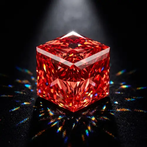 Radiant Red Diamond: Nature's Fiery Gem