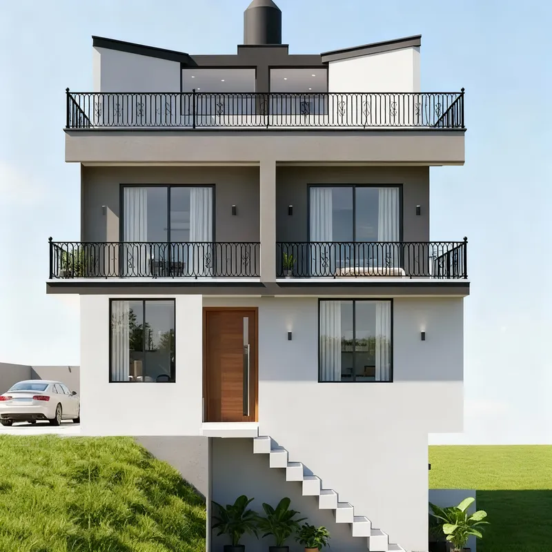 Iron Balcony and Stair Railings Installation