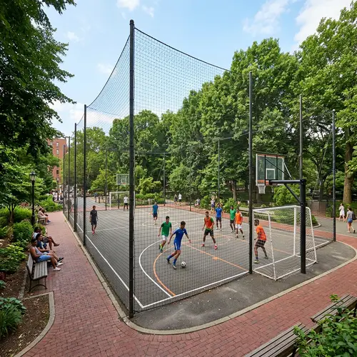 Outdoor Sports Court for Football & Basketball | Facility