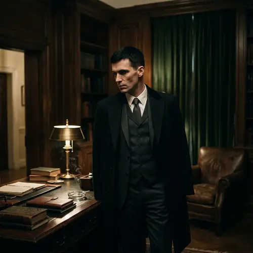 Ruthless Male Protagonist in Power Suit | Intriguing Character Study