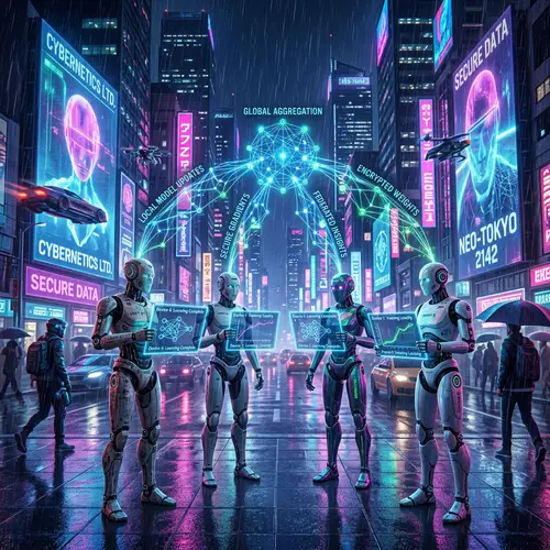 Federated Learning in Cyberpunk Cityscape - Collaborative Data Exchange