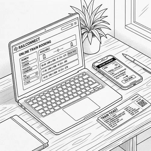 Online Train Ticket Booking Art | Easy Reservation Process