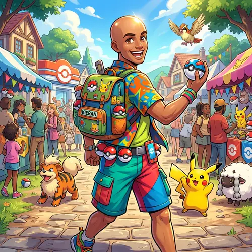 Meet Kieran: The Charismatic Pokemon Trainer with a Shiny Bald Head