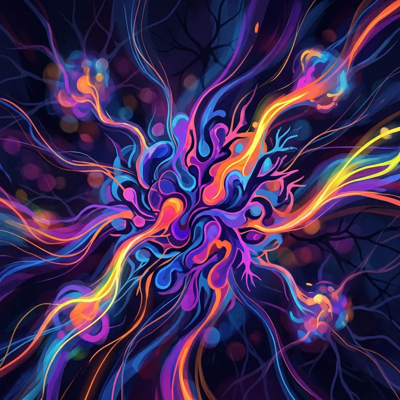 Nucleus Accumbens Abstract Art | Brain Reward Circuit Symbolism