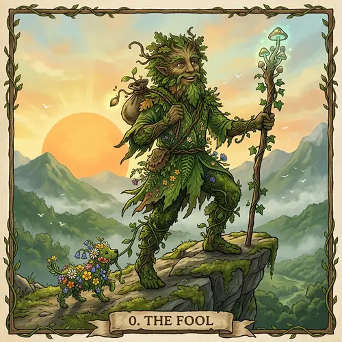 Eco-Friendly Interpretation of The Fool Tarot Card