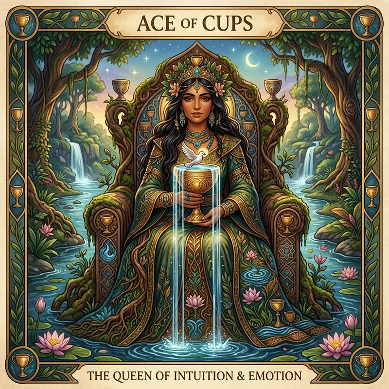 Earthy Queen: The Ace of Cups Tarot Card Personified