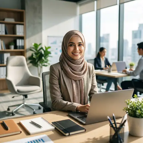 Professional Portrait of a Woman in Hijab