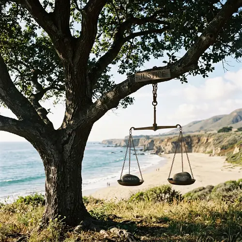 Oak Tree Symbolizing Justice and Honesty