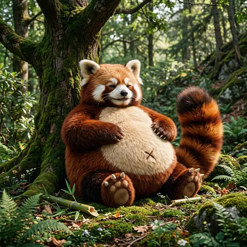 Snorlax Red Panda Fusion: A Unique Creature