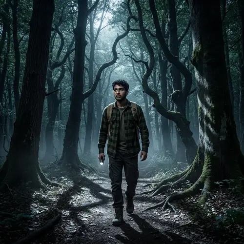 Exploring Dread-Inspiring Forest: South Asian Male Adventure