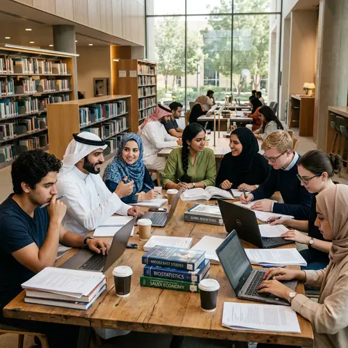 Diverse Graduate Students in Saudi Arabia | Modern University Scene