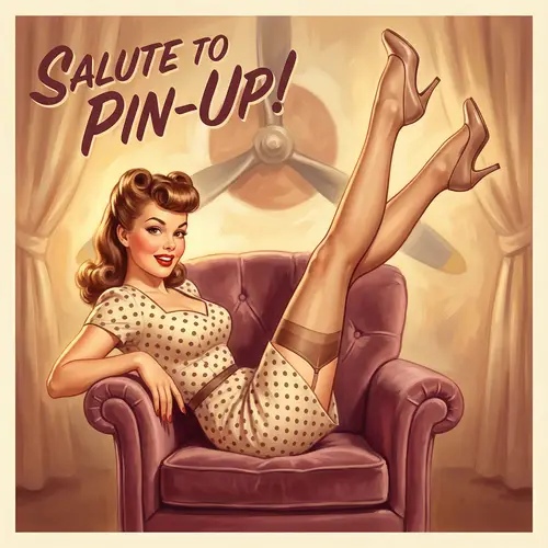Glamorous 1940s Pin-Up Art Inspired by Gil Elvgren