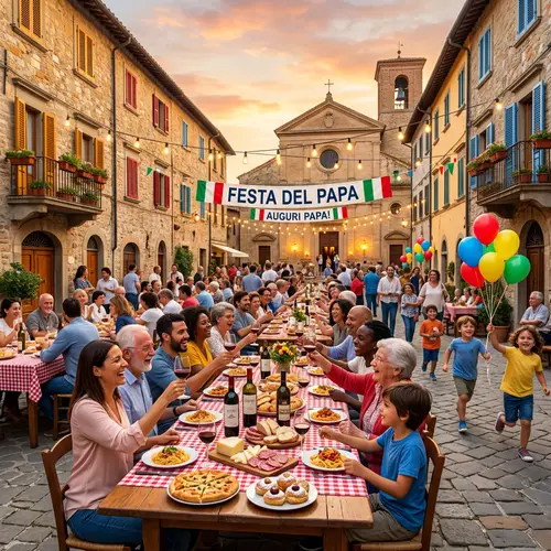 Festa del Papa Celebration: Quaint Town Square Gathering