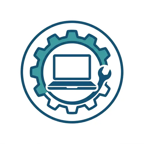 Minimalist Computer Repair Icon Design