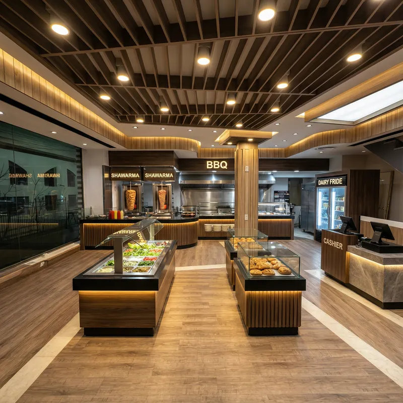 Modern First-Floor Food Court Design