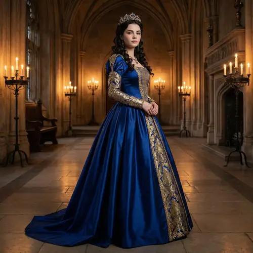 Woman in a Beautiful Princess Dress