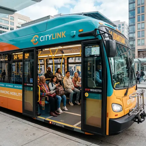 Contemporary Public Service Vehicle in Bright Colors