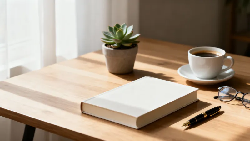 Elegant Book Mockup Background with Minimalist Design