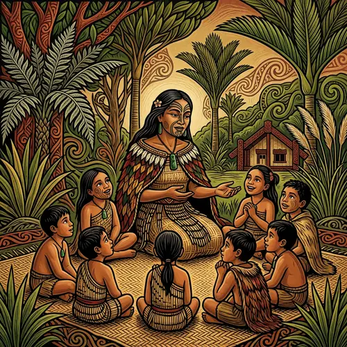 Maori Goddess Surrounded by Children: Appreciating Maori Culture