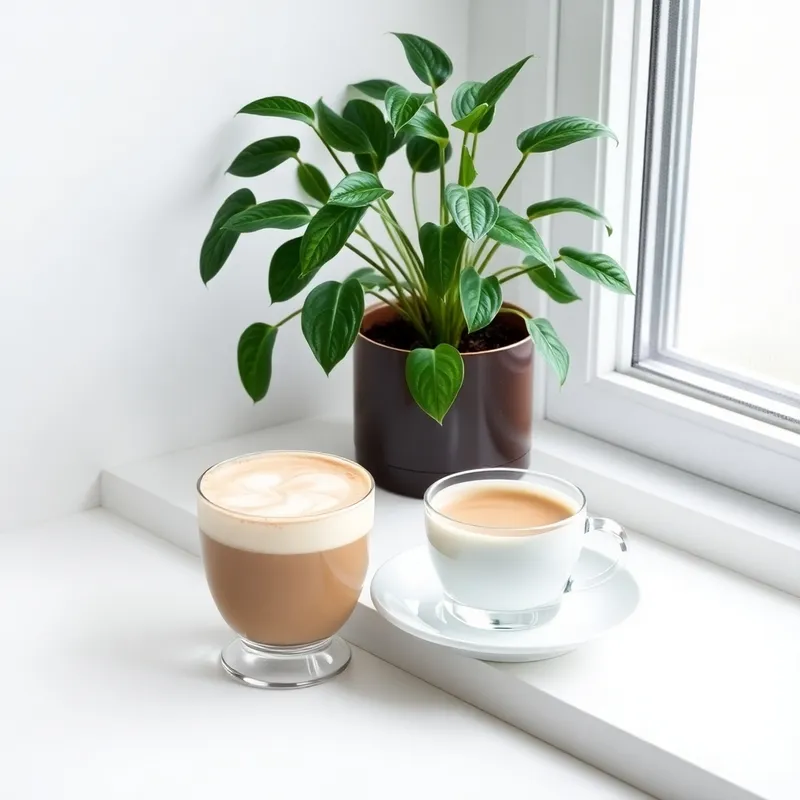 Light Airy Latte and Houseplant Inspiration