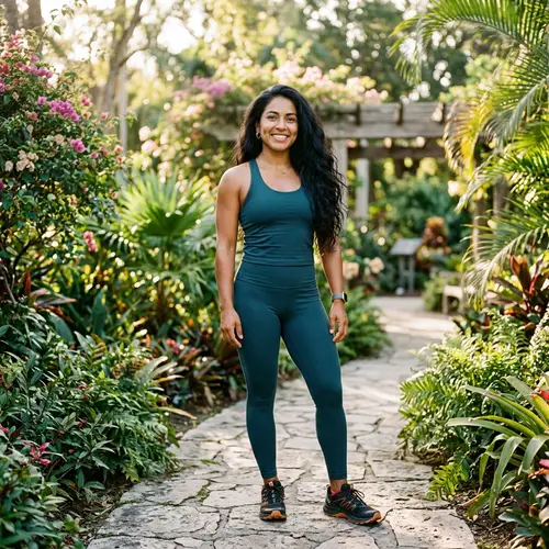 Captivating Hispanic Woman with Enchanting Eyes