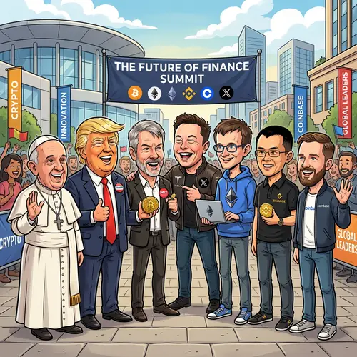 Cartoon Faces of World Leaders and Innovators