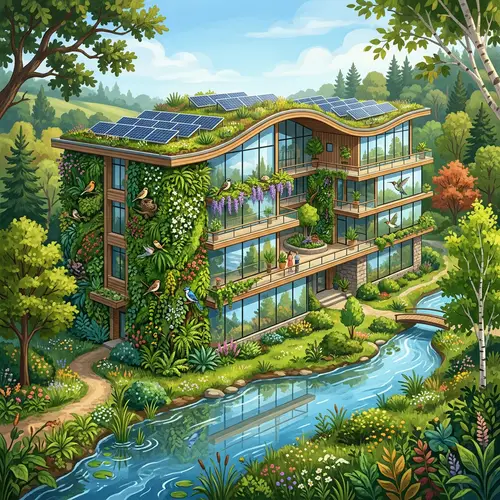 Sustainable Green Architecture Concept