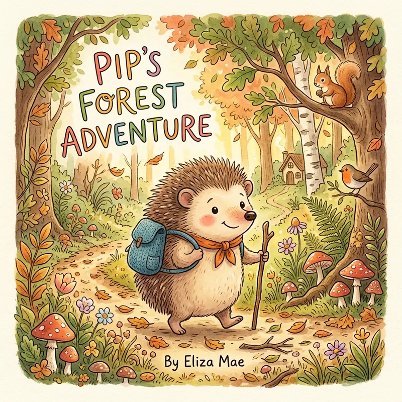 Adorable Hedgehog for Children's Book Adorable Hedgehog for Children's Book