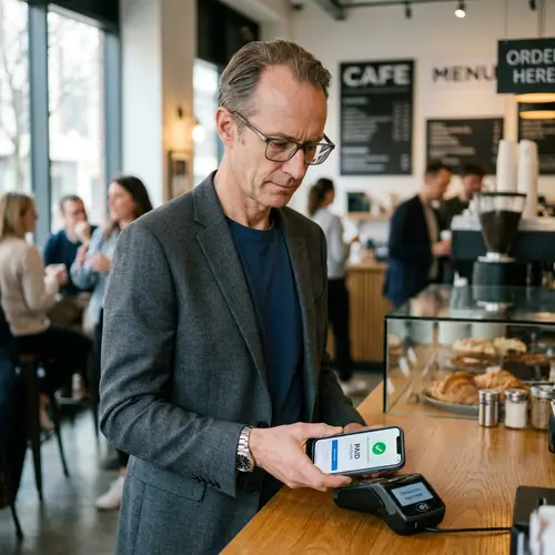 Tech CEO Lookalike Making Digital Payment