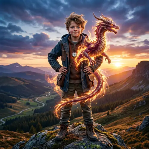 Milo: A Young Boy with a Heart as Bold as a Dragon