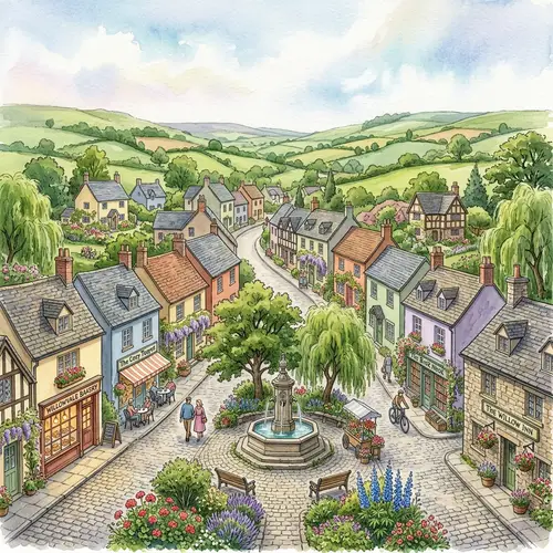 Willowvale Village: Charming Homes & Cobblestone Streets