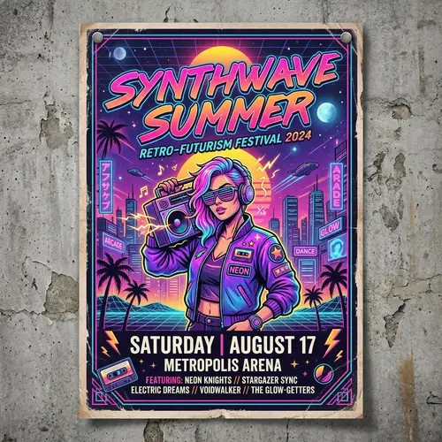 Custom Pop Culture Poster Design Service