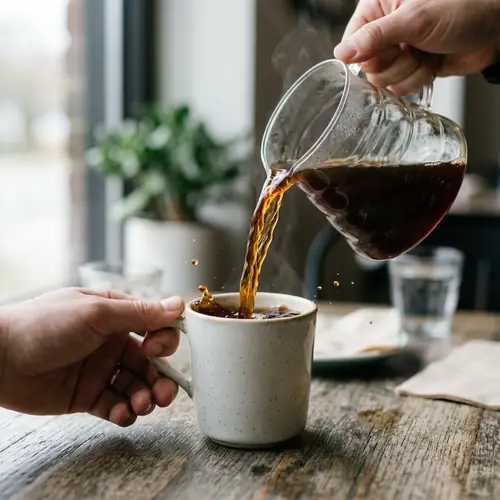 Dynamic Cup Pouring in Motion