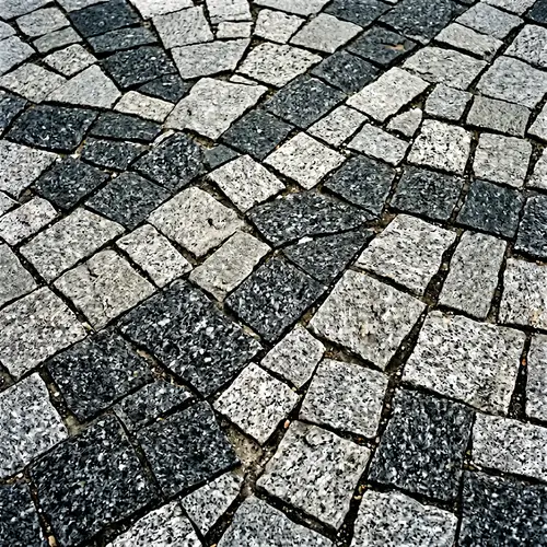 Abstract Granite Cobblestones - Unique Artistry