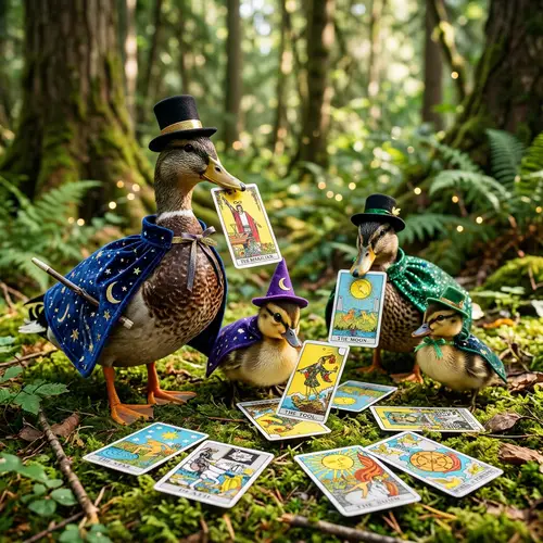 Happy Ducks Magician Family | Mystical Tarot Card Activity
