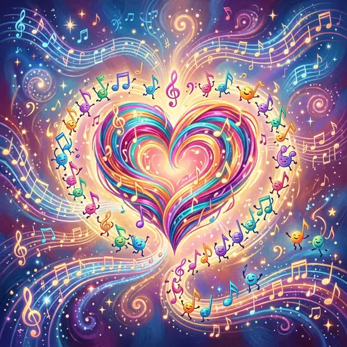 Captivating Visual Representation of Music with Vibrant Colors