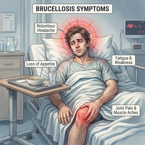 Brucellosis Symptoms Illustrated: Fever, Pain & Fatigue