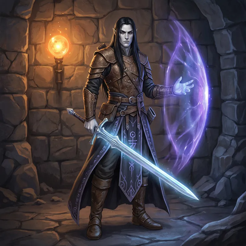 Epic D&D Character Art: Psionic Warrior Design Epic D&D Character Art: Psionic Warrior Design