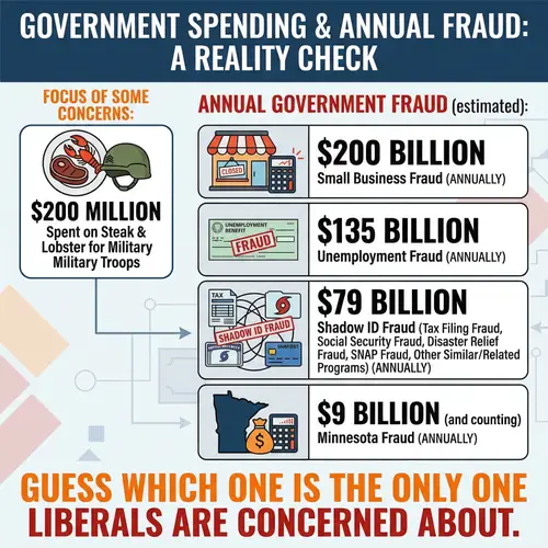 Stunning Graphic: Fraud vs. Military Spending Stats
