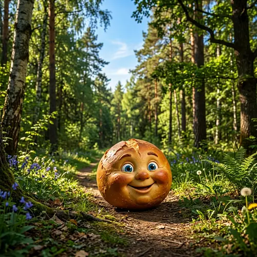 Kolobok: Traditional Russian Folk Tale Character