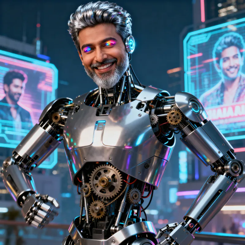 Charismatic Robot Inspired by Actor Rahul Rai