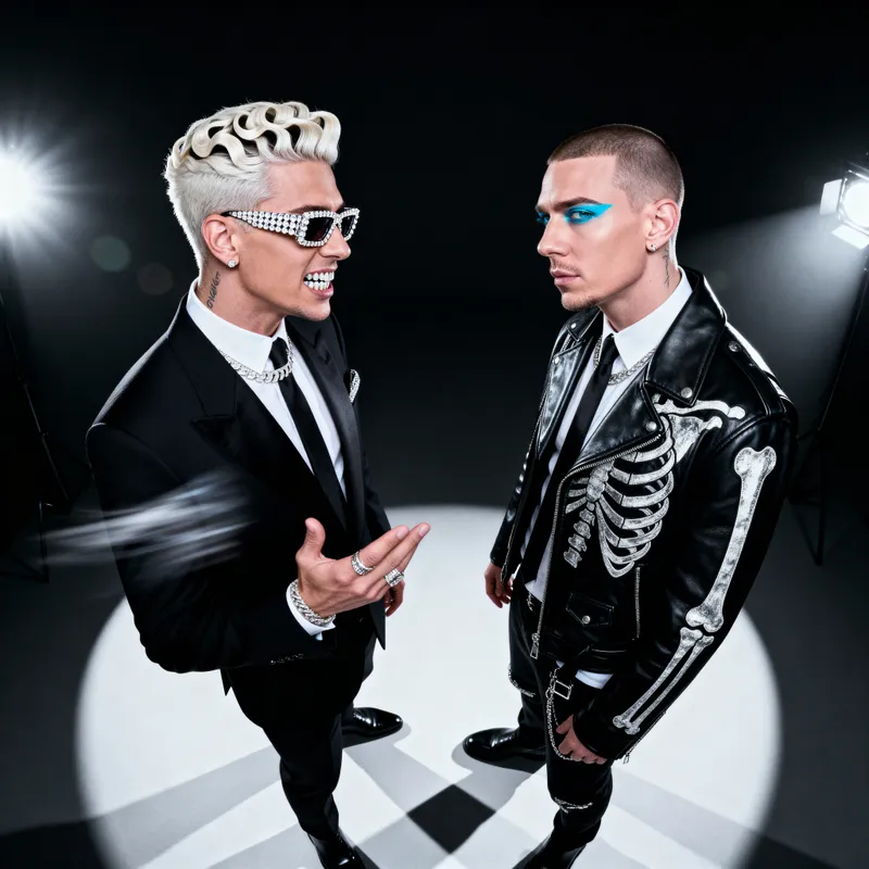 Luciano & Eminem: Stunning Celebrity Portrait Luciano & Eminem: Stunning Celebrity Portrait