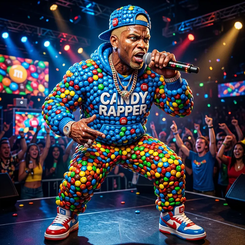Candy-Coated Rapper: Hip-Hop Meets Sweet Style