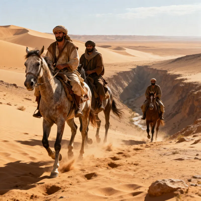 Men on Horseback in the Pre-Islamic Desert
