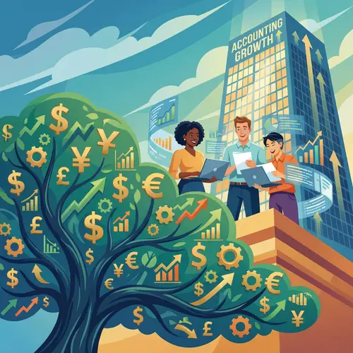 Global Accounting Business: Financial Growth Illustration