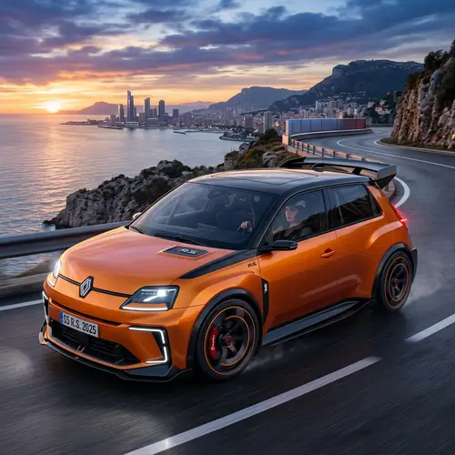 Futuristic Renault Super Cinque Sports Car