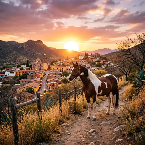 Stunning Romantic Grupera Scene with Majestic Horse