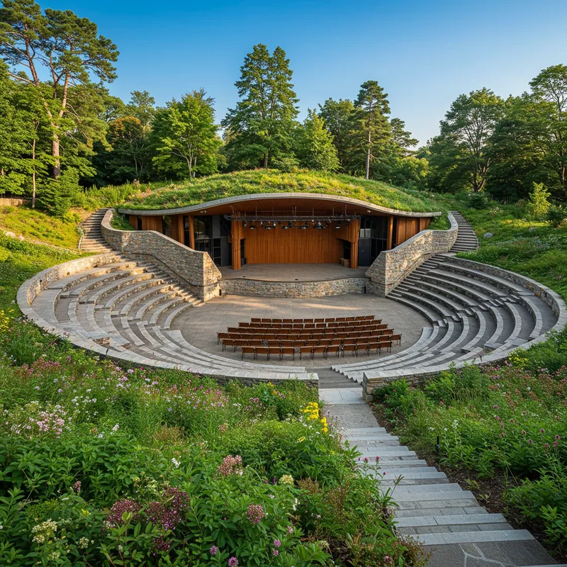 Organic Design of an Outdoor Theater Canopy