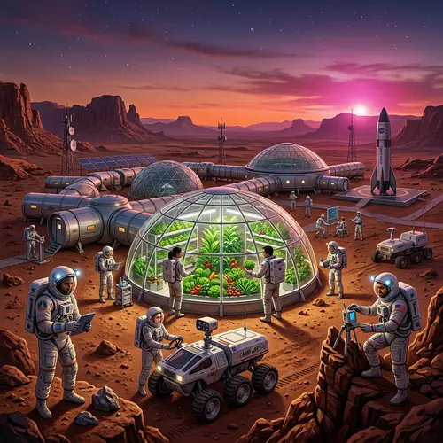 Explore a Futuristic Mars Space Camp Adventure