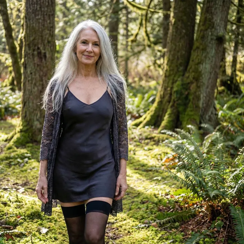 Gorgeous Granny in Lingerie: A Nature Fantasy